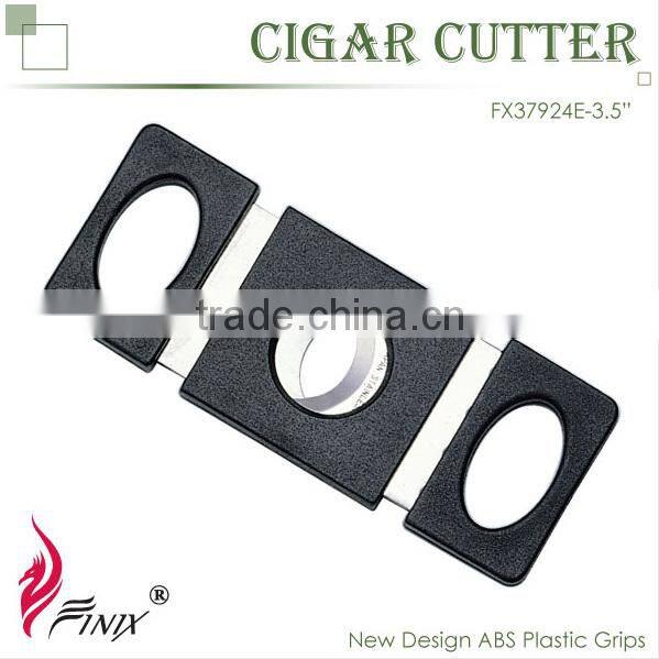 Black Titanium Plated Stainless Steel Custom Cigar Cutter