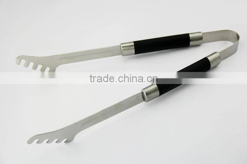 Outdoor living cooking ware Perfect nonslip TPR hand stainless steel 18inch grill accessories