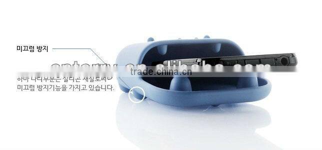 hippo silicone football speaker for i phone Silicone mobile phone holder horn stand