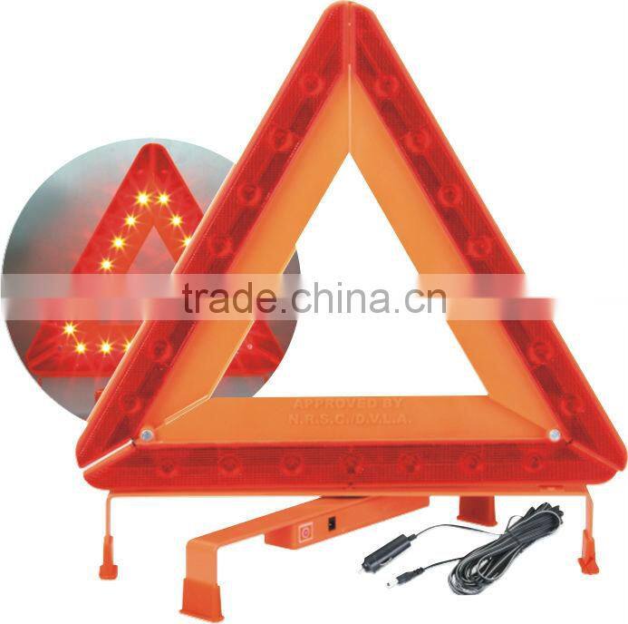 Reflective E-Mark LED Warning Triangle