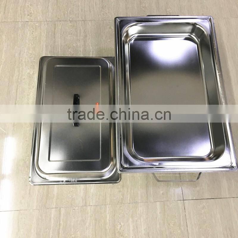 Lihong factory stainless steel mirror surface hot food warmer buffet server/chafing dish/chafer/buffet server