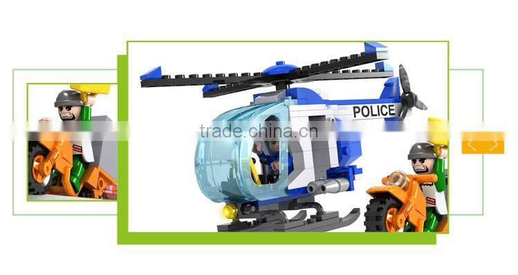 Intelligence plastic toy building blocks diecast motorcycle model
