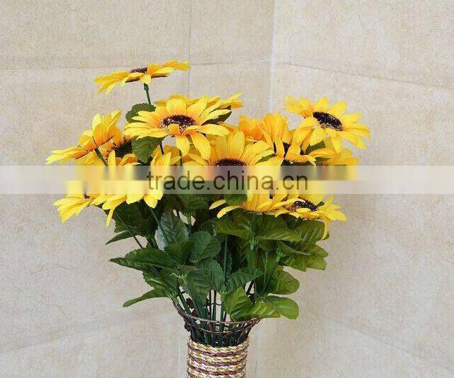 New high quality bouquet decorative artificial sunflower