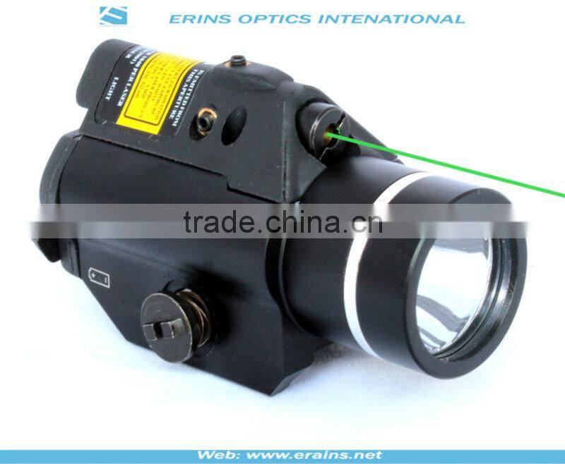 Tactical quick start green laser sight scope and strobe 200 lumen CREE Q5 LED light combo