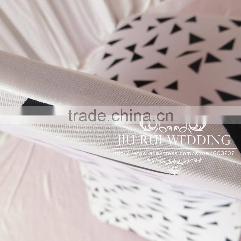 Triangle Print Spandex Chair Cover Lovely Lycra Chair Cover For Birthday Use