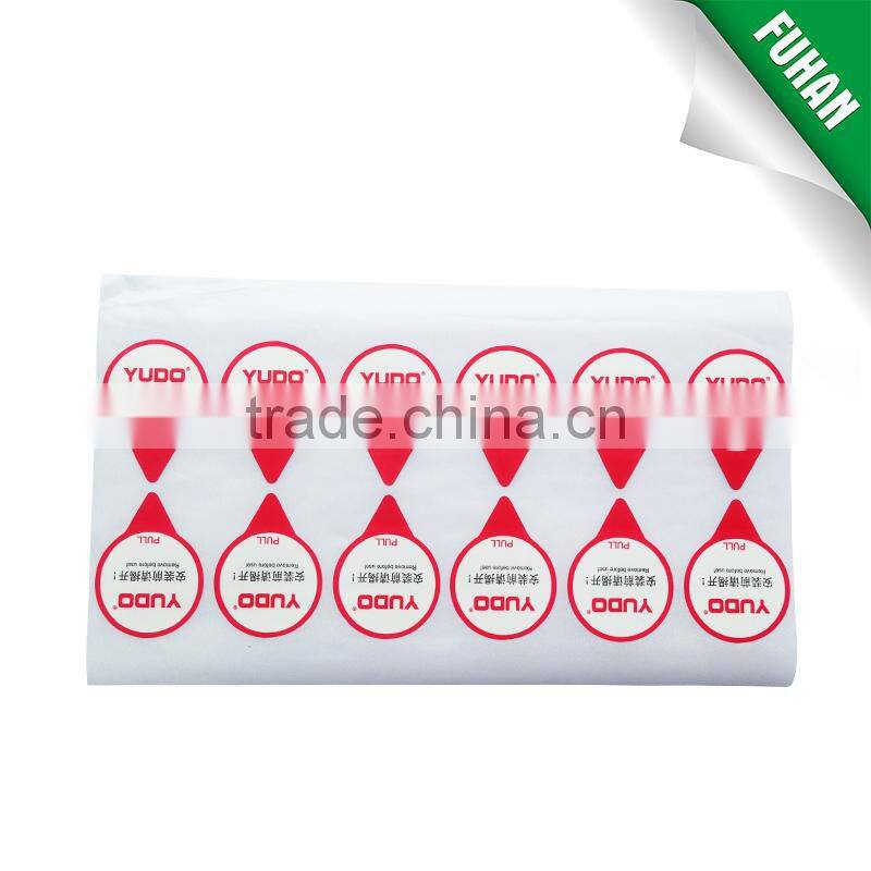 manufacture custom logo printing roll security sticker label
