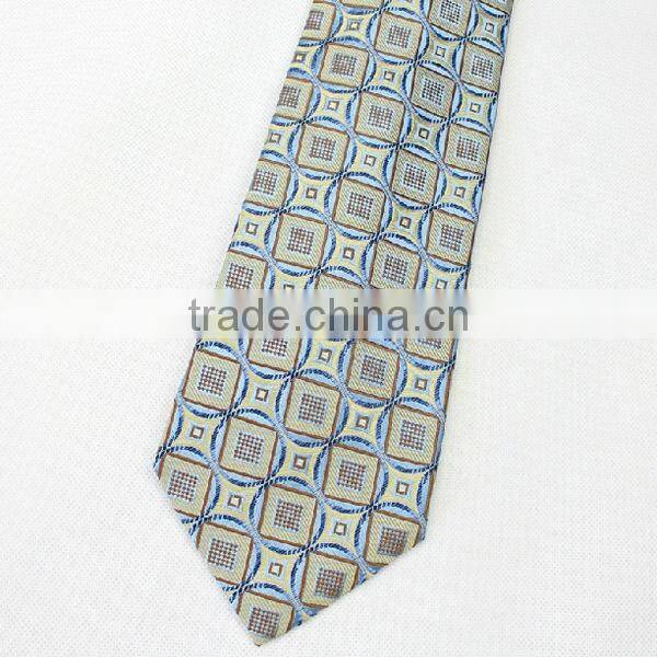HD-7T76 Handmade woven pattern Silk seven fold neck tie OEM available