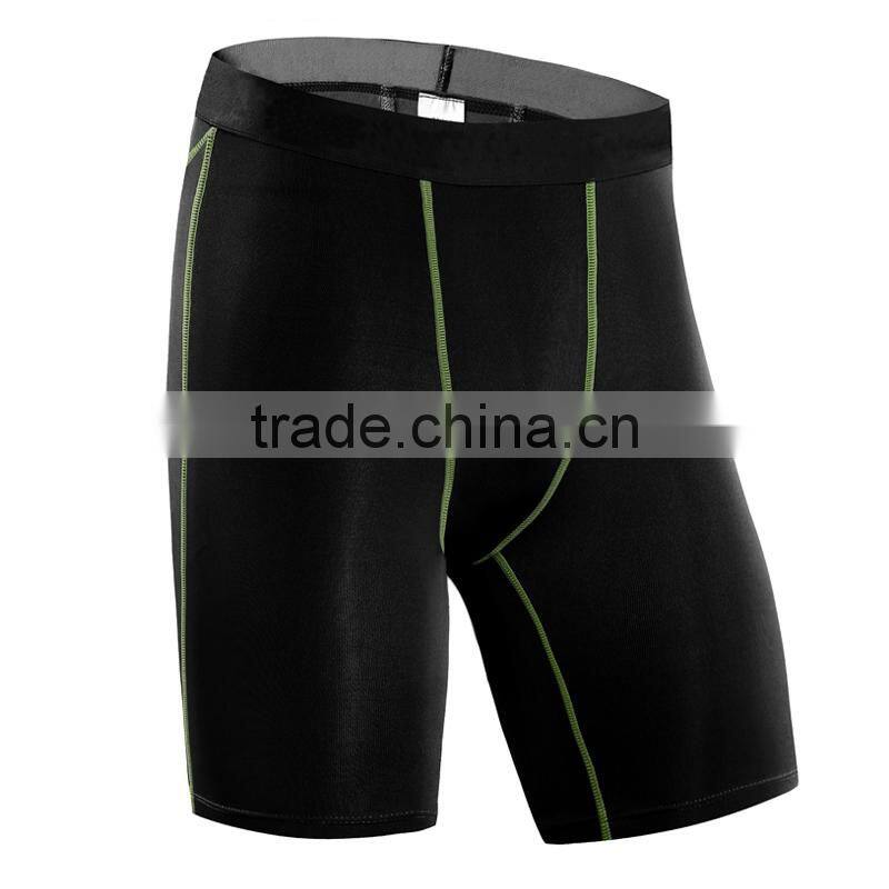 Wholesale polyester comfortable gym mens tight fitness sport shorts