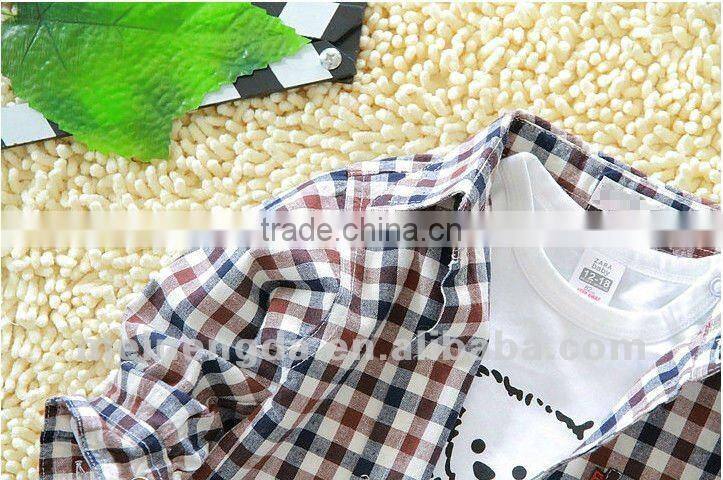 Plaid cotton shirts for kids
