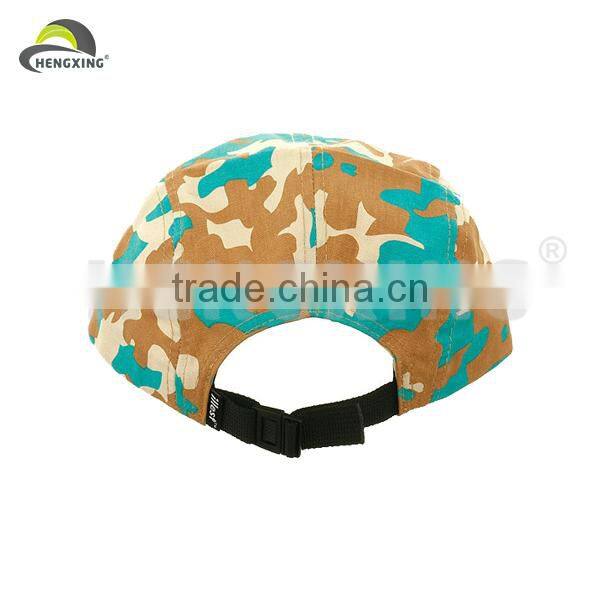 Plain 5 Panels Cap With Pantone Color