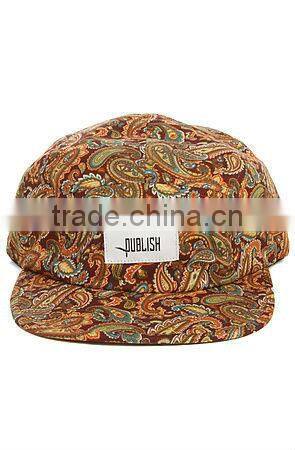 Bestselling oem factory strap back trendy 5-panel cap