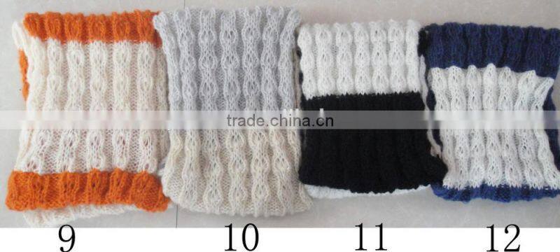 Fashion new knitted acrylic infinite wrap scarf