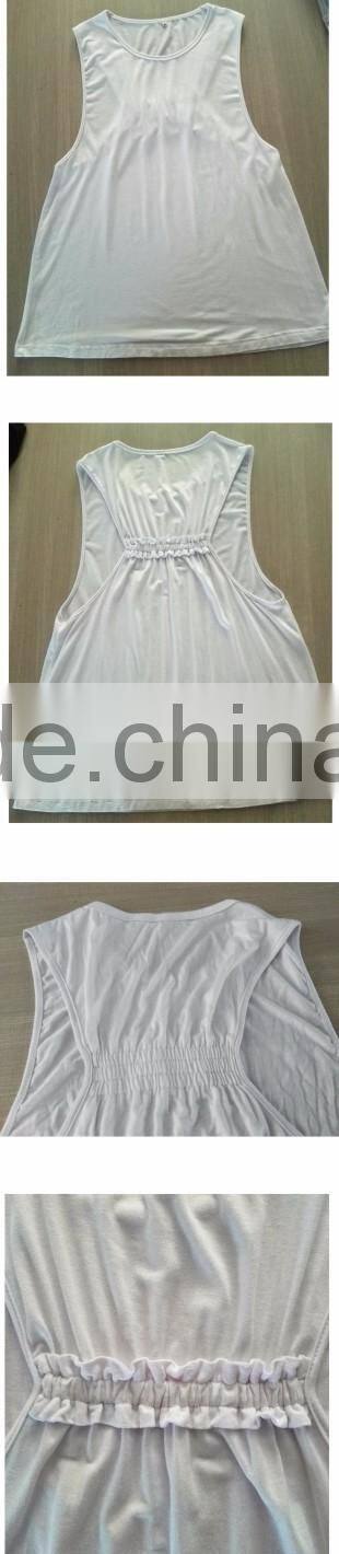 Wholesale manufacturer sleeveless Stretch Loose muscle Racerback 100 cotton Tank Top