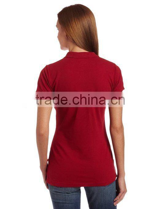 100% cotton custom design blank polo shirt women