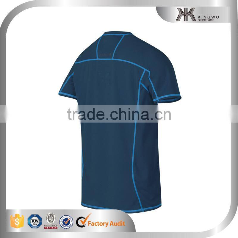New arrival plain dry fit men's shirts, polyester sports t-shirt/running top wholesale men's shirt