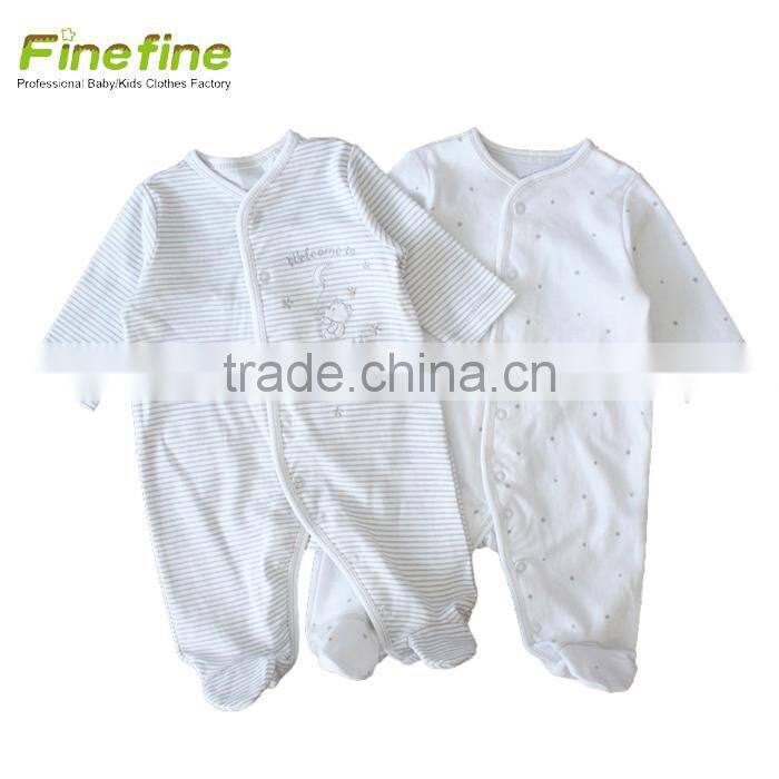 Lovely Catoon Baby Clothes Patern Soft Cotton Long Sleeve Cute Baby Romper