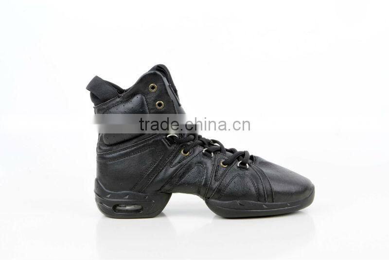 Guangzhou Top Quality Leather Dance High Top Sneakers #0958
