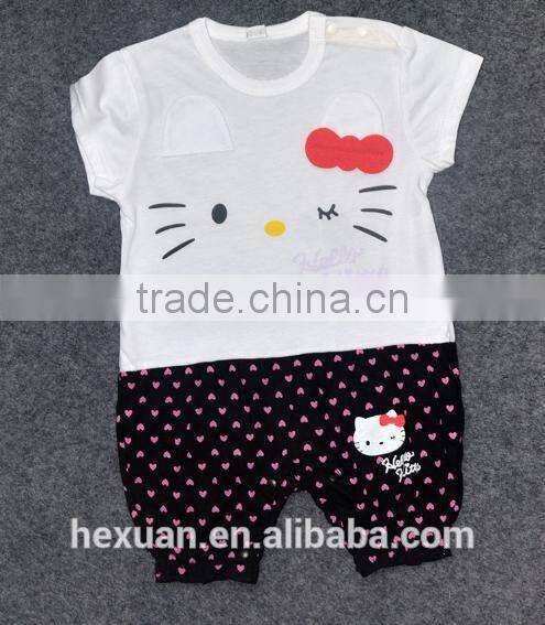 New design baby romper 100% cotton short sleeve for summer clothes