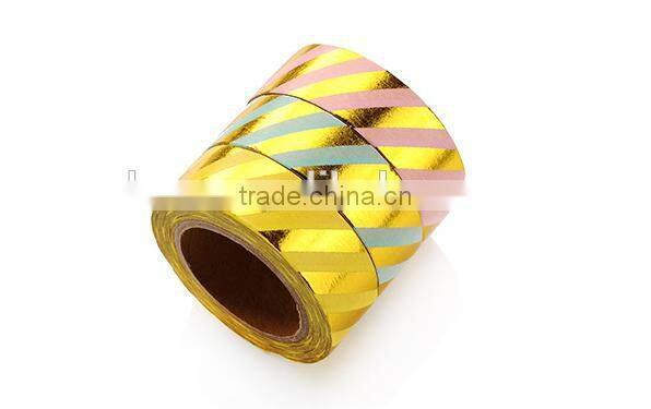 1.5cm *10 M striped foil planner washi tape