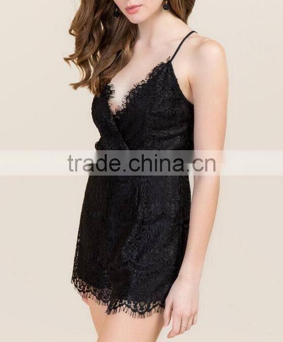 Fashion adult women lace romper pajamas onesie