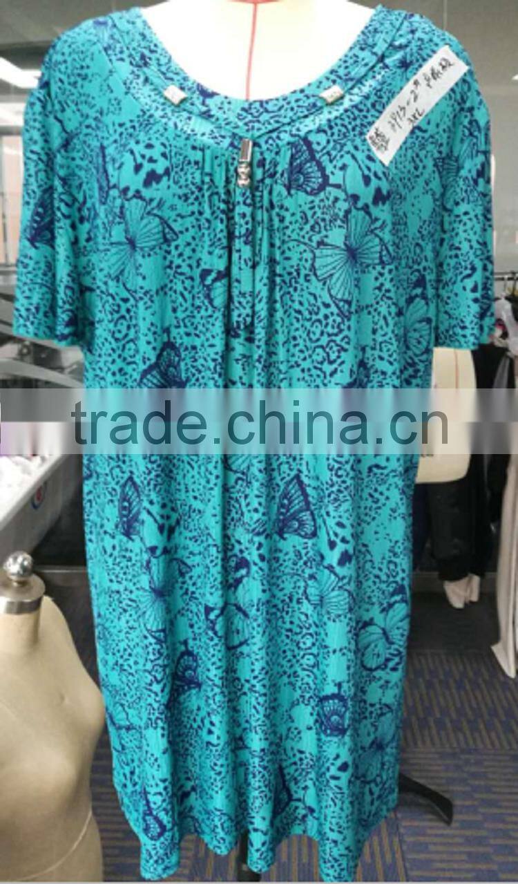 Alibaba China supplier green color plus size long casual blouse for fat woman
