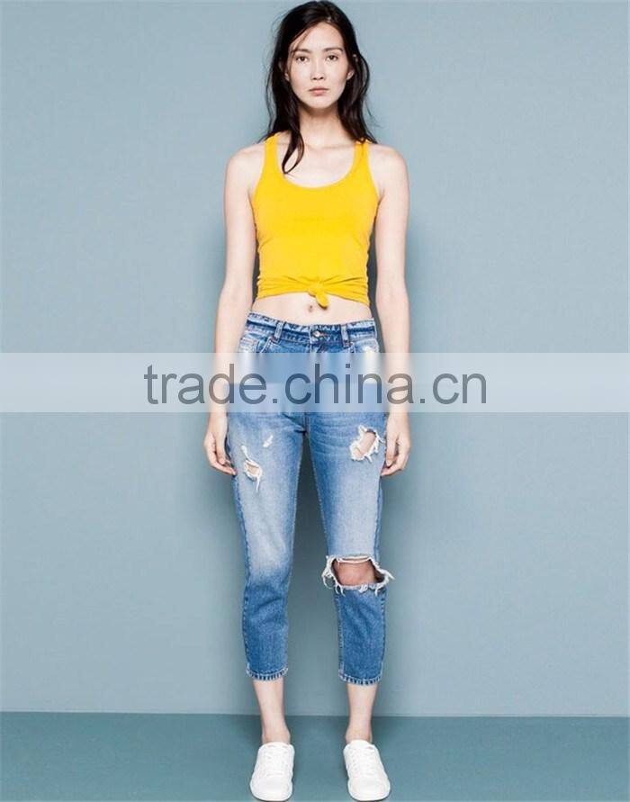 2016 latest design wholeale stringer tank top ladies gym tank top high quality with cheap price