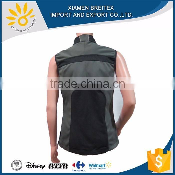 China Manufacturer Wholesale cheap customized softshell vest for men