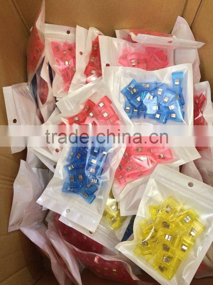 Quiting & sewing clover wonder clips-3.3x1.8cm-total 7 colors