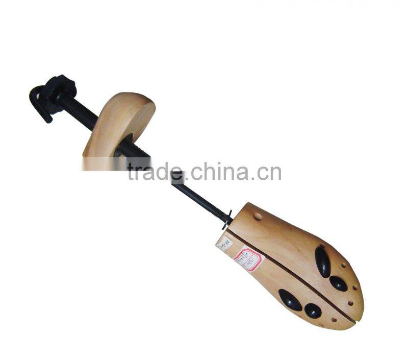 colorful nipple wooden adjustable shoe stretcher
