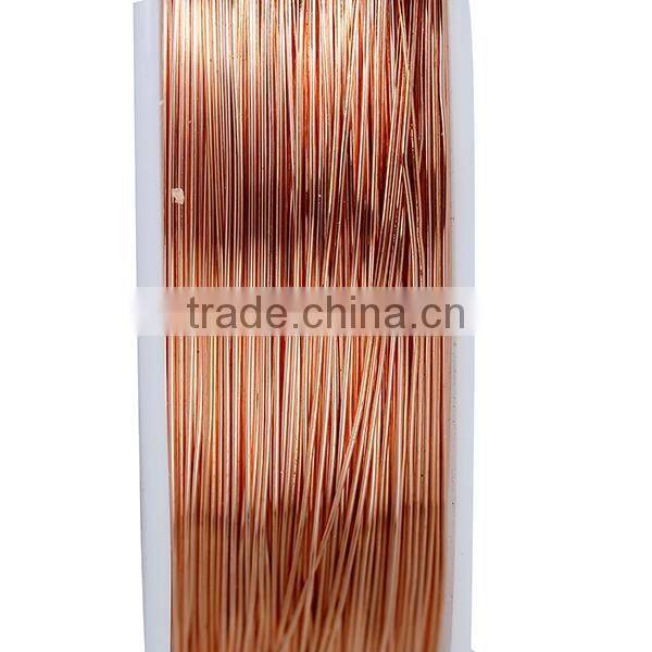 High Quality Round Rose Gold 0.3mm Copper Beading Wire Thread Cord