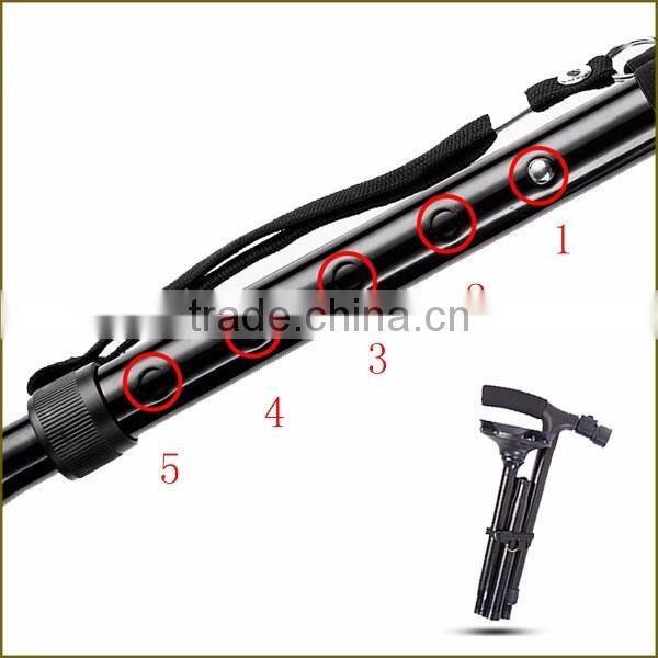 double support spread handle/head Self Standing Cane elderly smart walking cane Twin Grip Cane