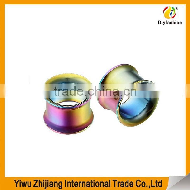 Fashion Jewelry 2016 Flesh Ear Plug Tunnel Stainless Steel Jewelry