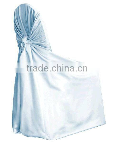Satin universal chair cover wedding self tie chair cover bag chair cover