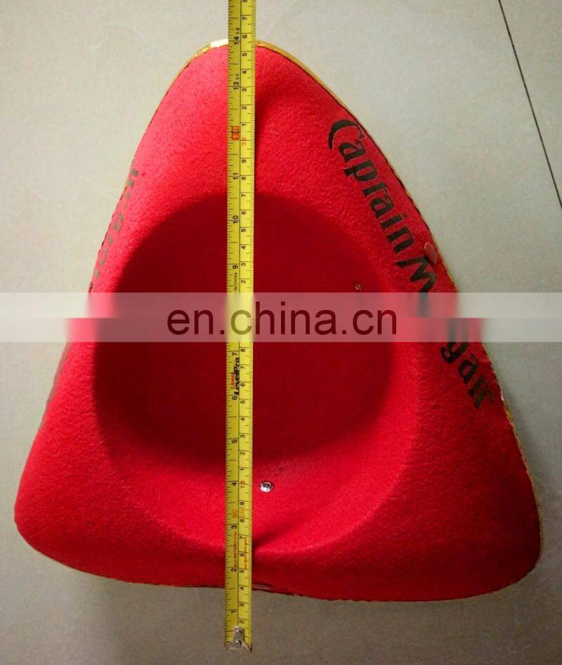 Tricorn Felt Red Novelty Navy Cavalier Captain Morgan Pirate Hats HPC-0254