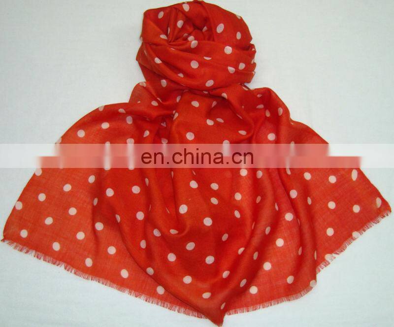 Polka dot prints pashmina scarves