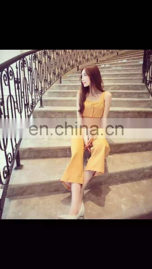 Top sale orange strapless long jumpsuit for OL women dresses