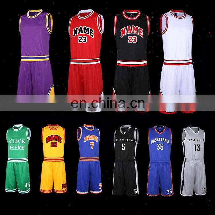 100% polyester custom made short sleeve latest basketball jersey design