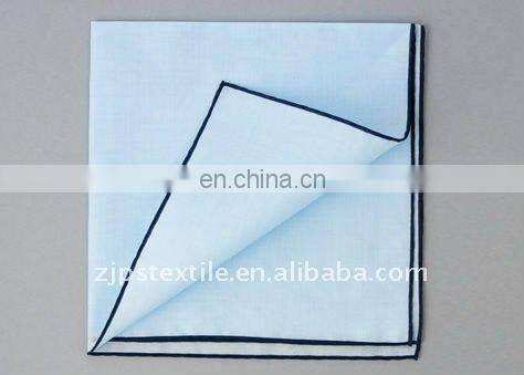 Newest high quality 100% cotton solid handkerchiefs for gentlemen