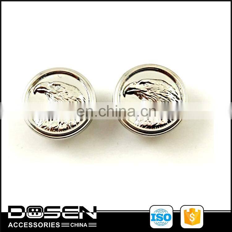 Custom Made Spring Fastening Famous Brand logo Clothing Snaps Metal Snap Button for Denim Blazers Suit Coat Leather Jacket Bag
