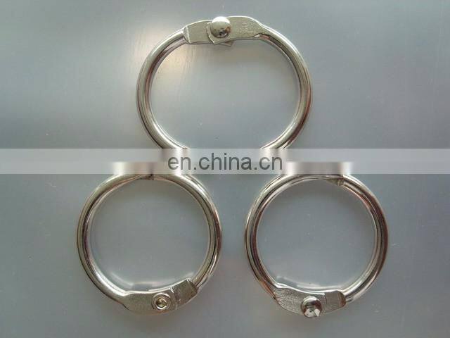 Wholesale metal opening keyring/metal spring closing rings for bag part accessories