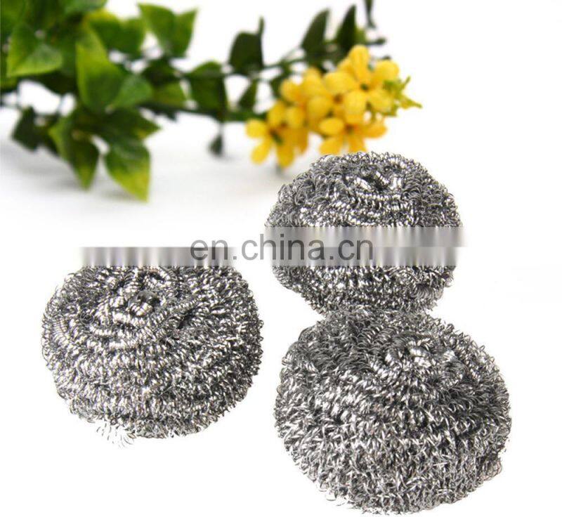 Toprank Wholesale Strong Cleaning Capacity Spiral Scrubber Metal Pot Scourer Ball Kitchen Cleaning Stainless Steel Scourer