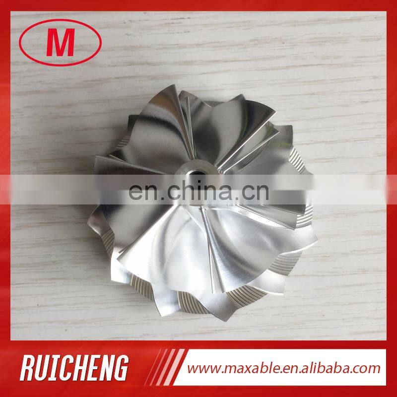 K16 5324-123-2206 49.62/61.98mm 6+6 blades performance billet/milling/aluminum 2618 compressor wheel for TTRS 1855-970-0000