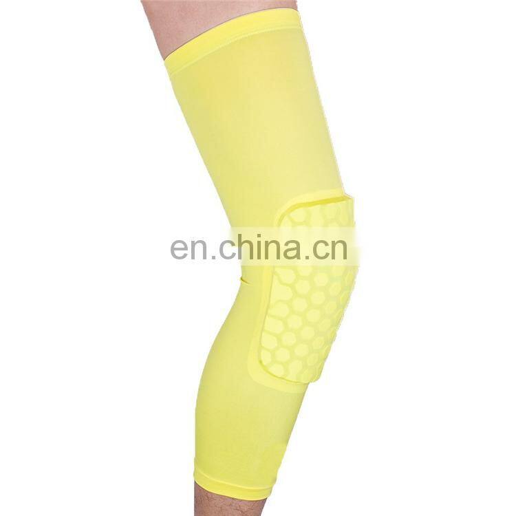 Pad Crash Proof Antislip Basketball Leg Knee Long Sleeve Protector Gear
