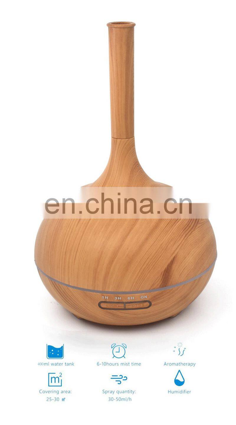 Hot Selling Ultrasonic Aroma Diffuser Wood Grain Essential Oil Diffuser For Office