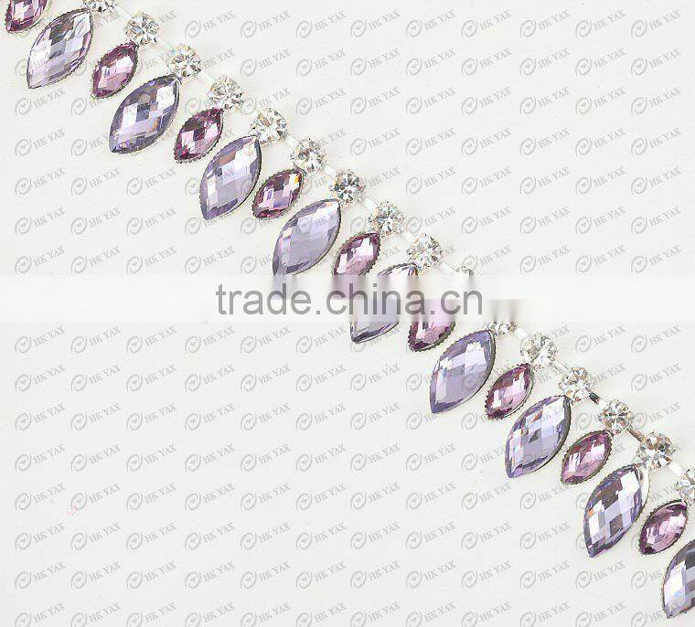 X0701 Bridal resin rhinestone decoration, bling bling rhinestone trimming, crystal rhinestone decoration