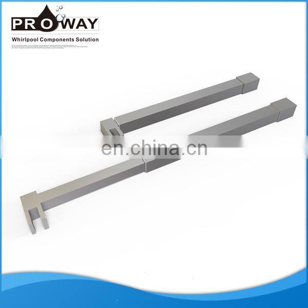 Hot Stainless Steel Pipe Corner Bath Portable Curved Shower Curtain Rod