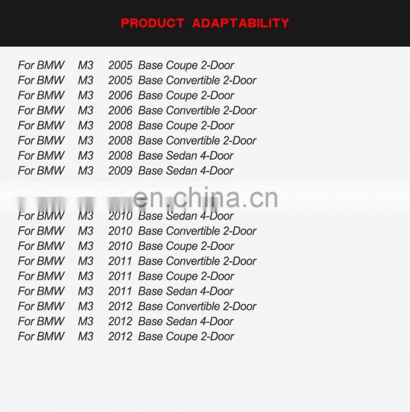 Carbon Fiber E9x M3 Front Canards Bumper Fins for BMW E90 E92 E93 M3 05-13