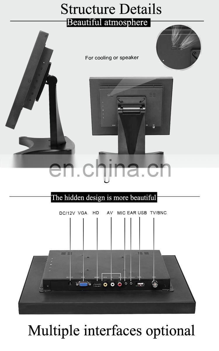 15 inch monitor touch screen Open frame Portable Matel case touch screen monitor Table Pc