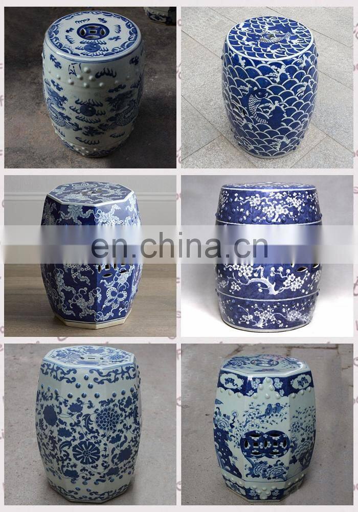 Luxury Chinese Antique Hand Painted Porcelain Garden Stools