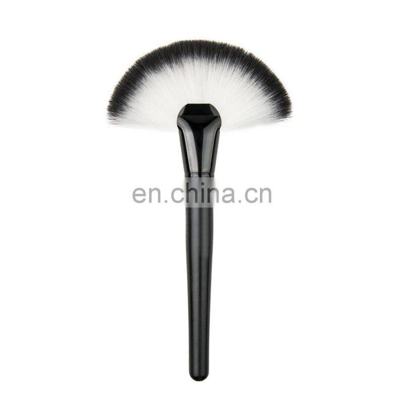 Professional Large Foundation Soft Fan Brush Make-Up Crystal Single Powder Brush Make Up Tool